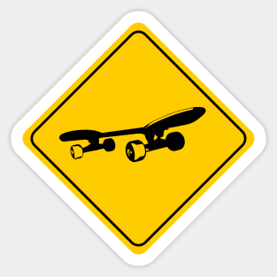 Skate Sign Sticker